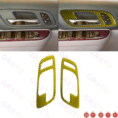 Climate Control Cover Trim For Silverado/tahoe/sierra 2007-14 Gold Carbon Fiber