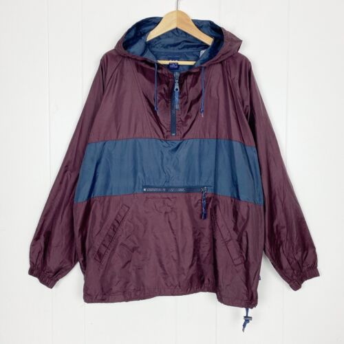 Vintage GAP Jacke Herren Gr. Medium 1/4 Zip Pullover 90s Kapuze Y2K Anorak 2000s - Bild 2 von 13