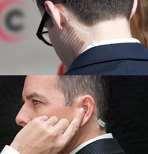 Crystal Clear Earpiece Headset for Noisy Environments - Motorola Compatible - Zdjęcie 8 z 8
