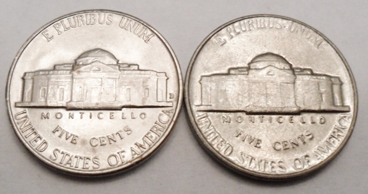 1964 P & D JEFFERSON NICKEL SET AVE CIRCULATED **FREE SHIPPING