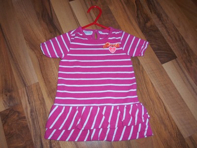Week-end à la mer Kleid Kleidchen pink rosa weiß gestreift maritim 62 68 74 80