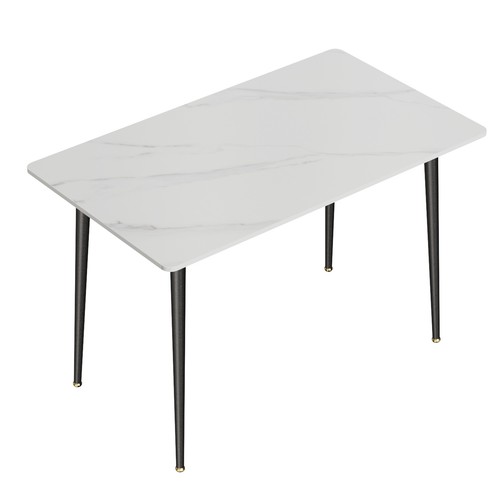 Bar Desk Eating Marble Table for Dining Breakfast Kitchen Home Restaurant Cafe - Picture 24 of 31