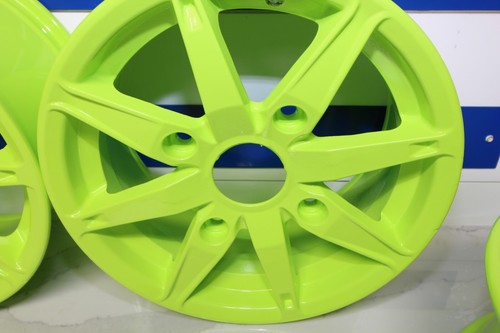 2016 POLARIS RZR 1000 OEM WHEEL SET WHEELS RIMS CHARTREUSE SHERBERT 15x7 ET 55 - Picture 11 of 21