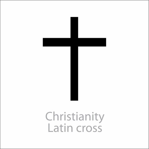 CHRISTIAN LATIN CROSS - Car Window Computer Decal Sticker - Sizes And Colors - Bild 3 von 15