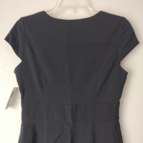 *Vestido Style&Co Talla Pequeña 4p Negro Profesional Gemas Lápiz Cuello Cuadrado Bling - Imagen 10 de 10