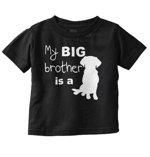 T-Shirt Big Brother A Dog lustig süß Haustierliebhaber Geschenk Kleinkind Junge Mädchen Jugend - Bild 8 von 11