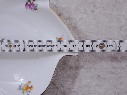Antike Schumann Bavaria Design Porzellan Zierschale Blattform - Vintage - 17,5cm - Picture 4 of 5