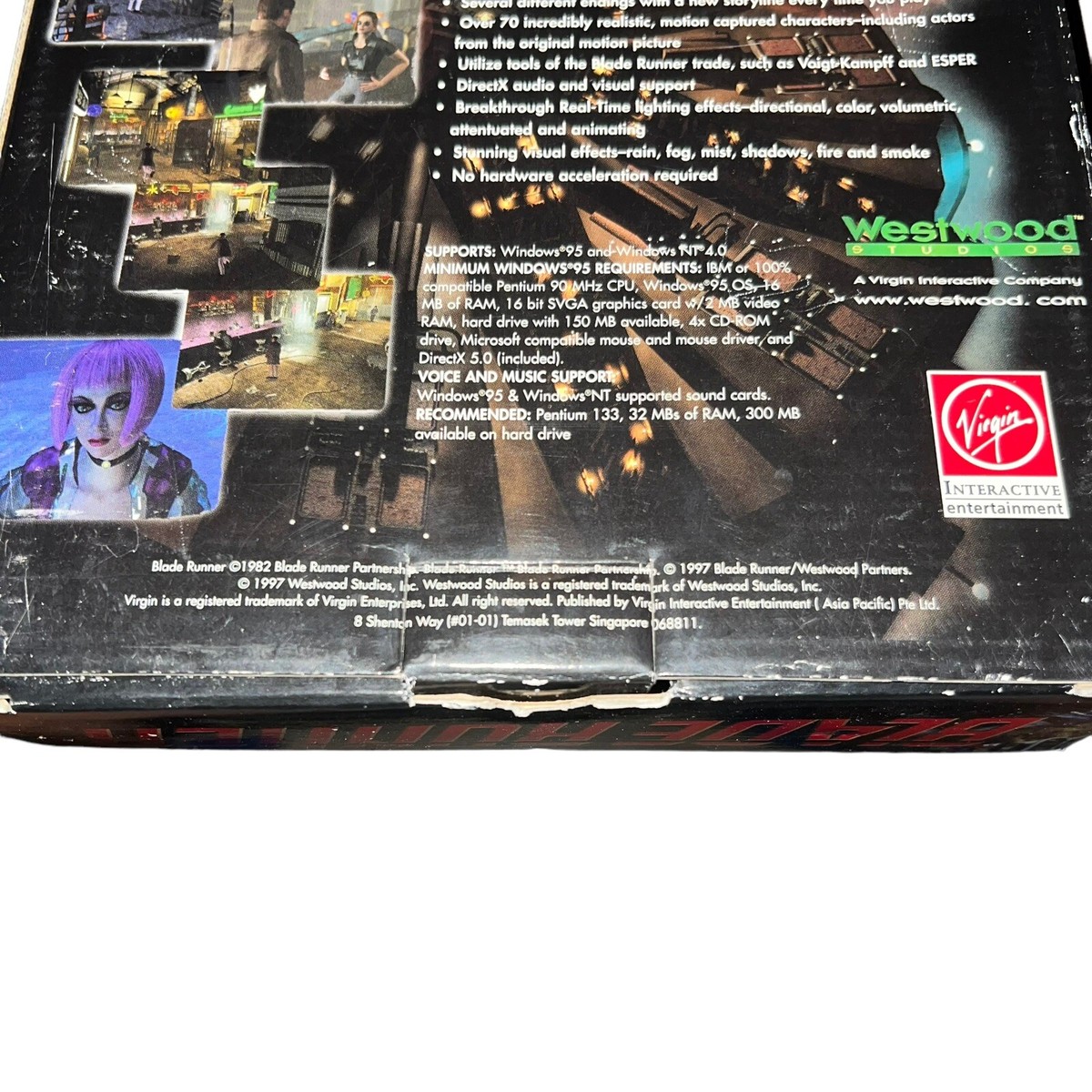 Blade Runner (PC, 1997) Big Box Westwood Multi-Disc Set. For Blade Runner (PC, 1997) Big Box Westwood Multi-Disc Set. For