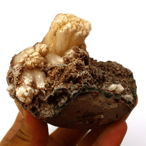 278,7 g Estilbita Natural y Apofilita con Calcedonia en Matriz Decoración Mineral - Imagen 5 de 14