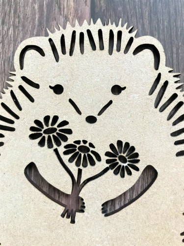Hedgehog Wall Art Wooden Hedgehog Picture Hedgehog Print Hedgehog Lover Gift - 第 9/16 張圖片