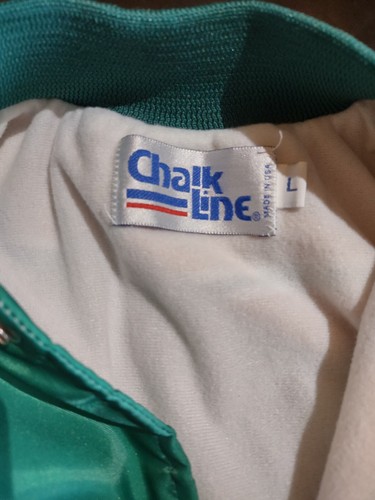 Men's Bomber Jacket: by Chalk Line; NFL Miami Dolphins; L, USA, Vintage, 90s - Picture 9 of 9