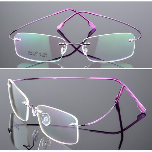 Monturas de gafas de aleación de titanio ligeras para hombres y mujeres Marco de gafas Rx-able - Imagen 10 de 31