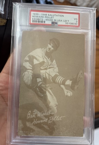 1939-46 Salutation Exhibits Howard Pollet Psa 3 - Picture 1 of 4