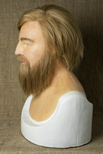 Maschera in silicone realistica fatta a mano ""Simon"" la maschera, realistica, vecchio, - Foto 4 di 6