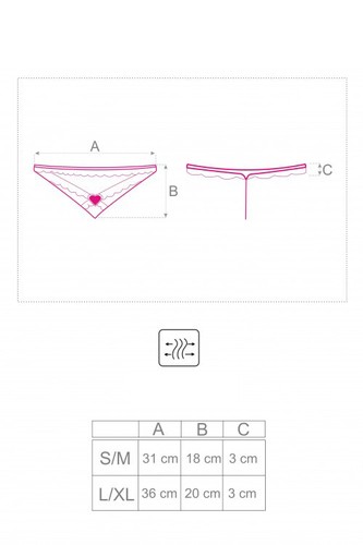 Damen String Tanga LIVCO KANDAKLA mit offenem Schritt Slip Sexy Spitzenstring - Bild 7 von 8