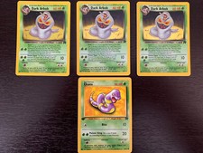 Dark Arbok 2/82 - Holo - Team Rocket Qty 3, 1 w/ Swirl! *BONUS 1st edition Ekans
