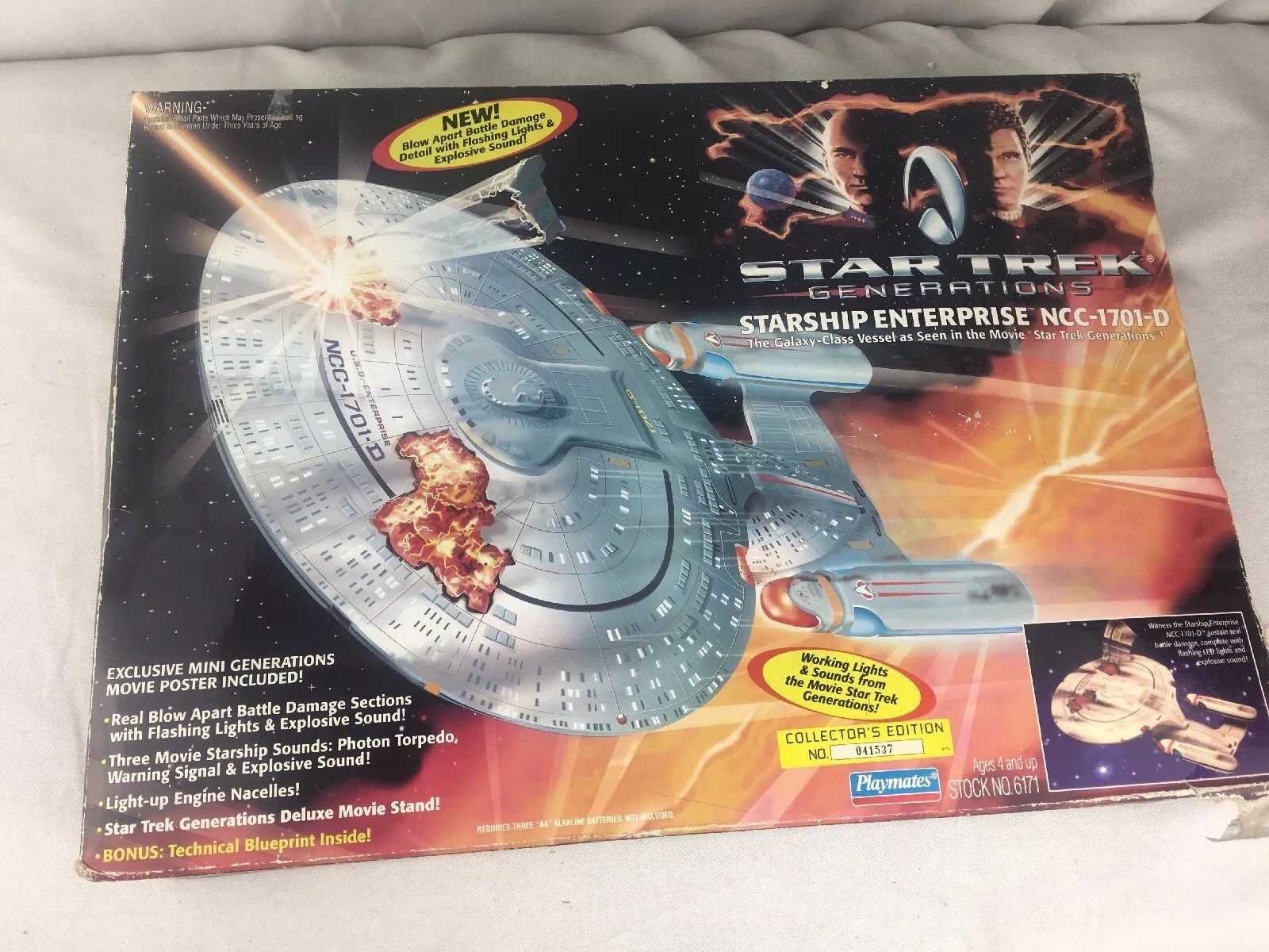 1994 SPERMATES stjärna TREK GENERATIONER USS ENTERPRISE NCC -1701 -D slåss DAGE EUC 1994 SPERMATES stjärna TREK GENERATIONER USS ENTERPRISE NCC -1701 -D slåss DAGE EUC