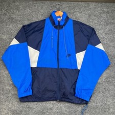 Vintage Nike Jacket Adult Large Colorblock Windbreaker Track Gray Tag 80s 90s L