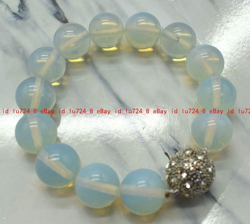 Pretty 12mm Natural Multicolor Gemstone Round Beads Bracelet 7.5" Magnetic Clasp - Picture 118 of 216