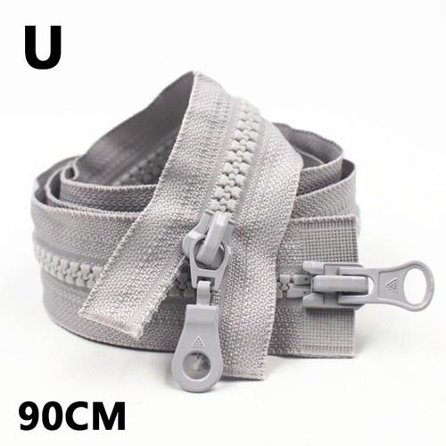#5 Resin Long Zip Open Ended Double Slider Zipper Garment DIY Sewing Accessories - Picture 36 of 38