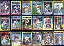 1975 Topps Phillies Partial Team set Schmidt Bowa Boone Luzinski