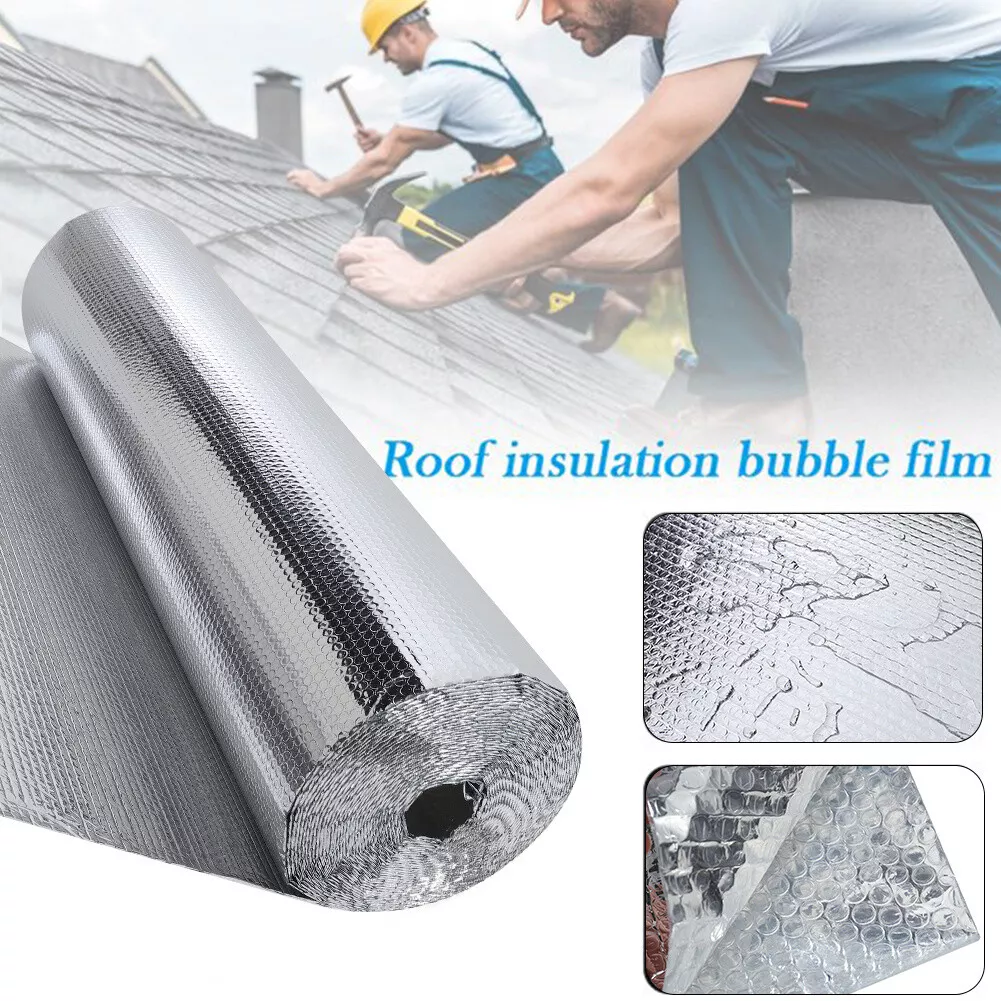 10M 25M 40M 50M Double Bubble Foil Insulation Aluminium Warm Barrier Shed 6 60