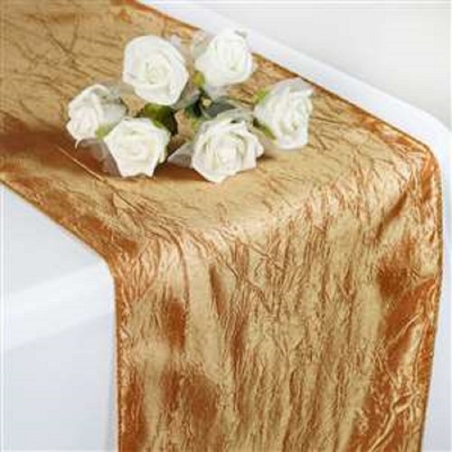 Gold Taffeta Table Runners - Picture 3 of 3