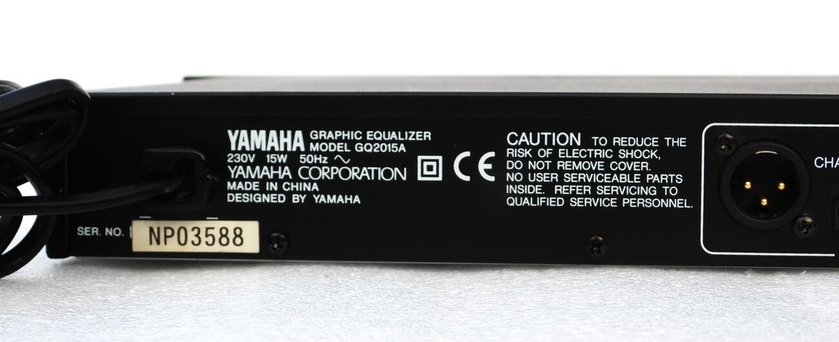 YAMAHA MODEL GQ2015A DUAL CHANNEL PROFESSIONAL AUDIO MUSIC