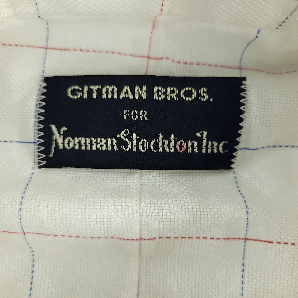 Camisa Gitman Bros Para Hombres 16 Marfil Norman Stockton Negocios Oficina Informal EE. UU. Foto 4 de 4