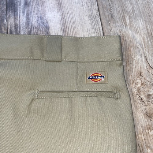 Dickies 874 Original Fit Work Pants Khaki Men’s 44x28 Tan Workwear Uniform - Picture 17 of 18