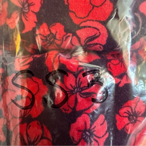 Lands' End Top Women's 2XP (20W-22W) Red & Purple Poppy Long Sleeve Cotton Top - Picture 11 of 11