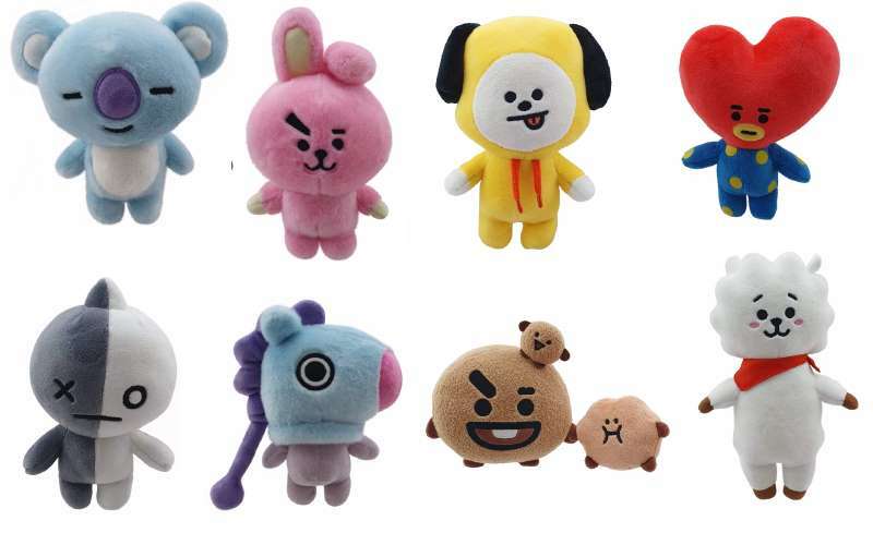 Bts plush sales dolls bt21