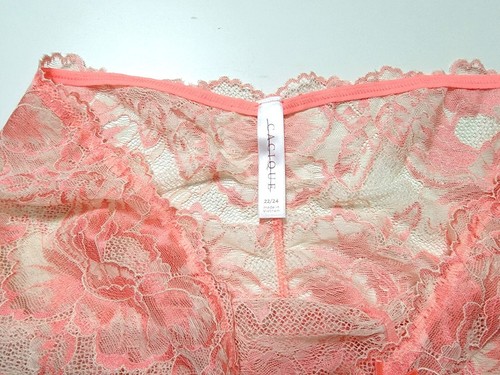 Cacique Damen Stretch Spitze Tanga leuchtend orange Übergröße 22/24 - Bild 3 von 4