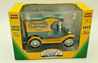 1912 Ford Delivery Car Crayola Truck Coin Bank No. 8 Limited Edition Gearbox Toy