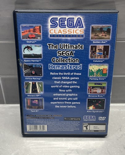 Sega Classics Collection (Sony PlayStation 2, 2005)w/ Manual TESTED - Picture 4 of 13