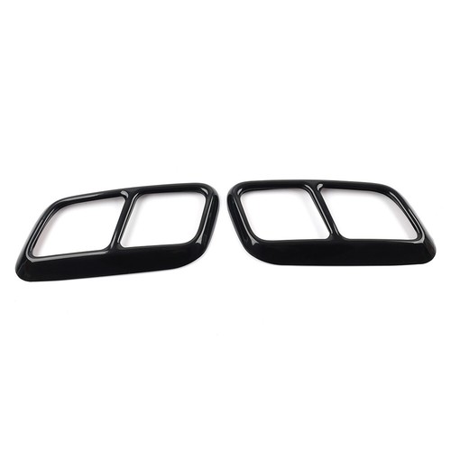 2xExhaust Muffler Pipe Cover Trim Black For Land Rover Range Rover Sport 2018-19 - Imagen 11 de 12
