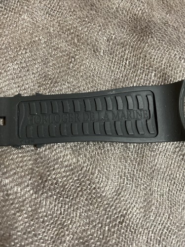 BREGUET MARINE 22MM BLACK RUBBER WATCH STRAP / BAND - Picture 9 of 17