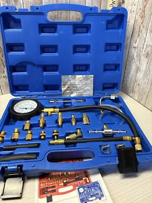 #ad Fuel Pressure Injection Tester Oil Combustion Spraying Meter Gauge Kit FREE SHIP $40.00
