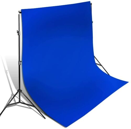 1Pack Photo Studio 5'ft. x 10' ft. Blue Backdrop Screen Muslin Simply dust off - Picture 2 of 5