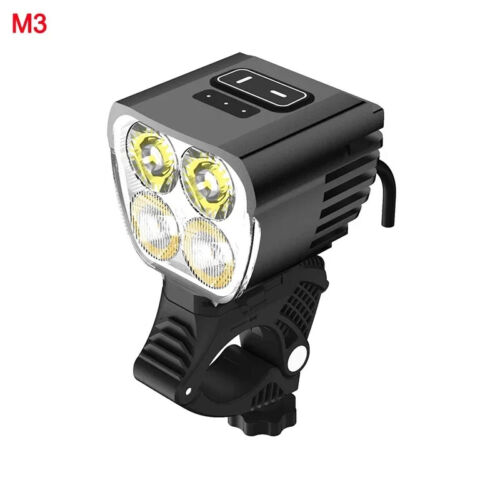 Luz de bicicleta de haz bajo delantera 5000LM linterna de luz de bicicleta accesorios de lámpara de carretera - Imagen 7 de 20