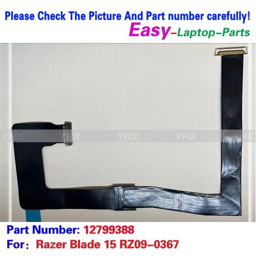 New For Razer Blade 15 RZ09-0367 NO-TOUCH EDP CABLE 2019 40PIN 12799388 - Picture 2 of 11