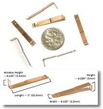 6 Aurora AFX AW Slot Car Magnatraction NonMag Newly Made Pick Up Shoes BTO 8775