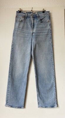 Levi's Ribcage Straight Big E Jeans W28 X L29  BIG E Hochwertige NP 129  wie NEU