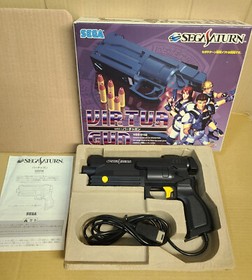 SEGA SATURN VIRTUA GUN 2 Controllers Boxed VIRTUA COP 1 2 House of the dead #4