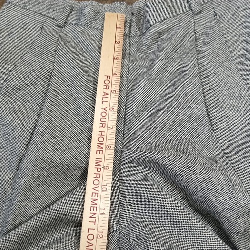 Vintage Liz Claiborne Womens Sz 12P Petite Pants Cuffed Silk Wool Blend Trousers - Picture 10 of 12