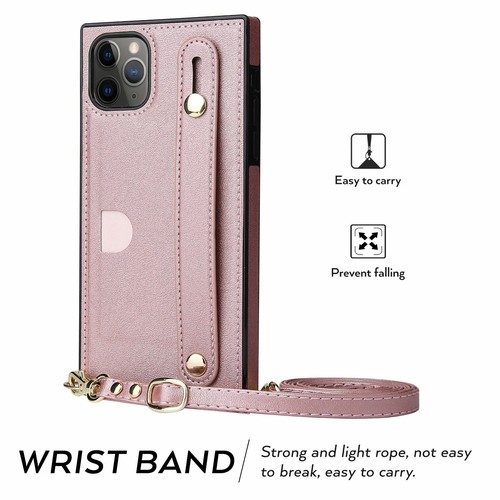 For iPhone 16 15 14 13 Pro Max 12 Hand Band Back Card Slot Cross Body Strap Case - Picture 51 of 54