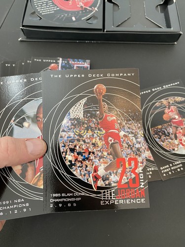 1996 Upper Deck 23 Nights The Jordan Experience Box Set Jumbo Cards + CD NICE - Picture 3 of 7