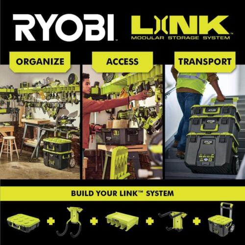 Ryobi LINK 10-Compartment Modular Small Parts Organizer Tool Box Storage System - Picture 3 of 11