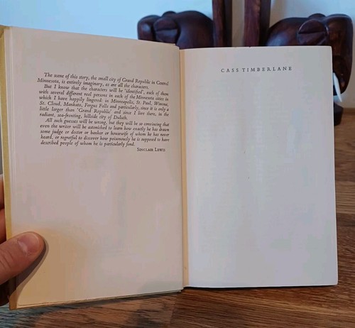 CASS TIMBERLANE - SINCLAIR LEWIS 1946 1. AUFLAGE - JONATHAN CAPE GEBUNDENES BUCH - Bild 7 von 7