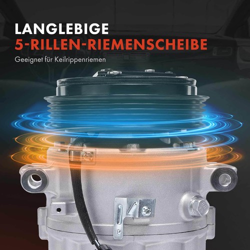 Compresor aire acondicionado opel signum z03 vectra z02 02-08 13208187 Ø 119 - Imagen 4 de 8